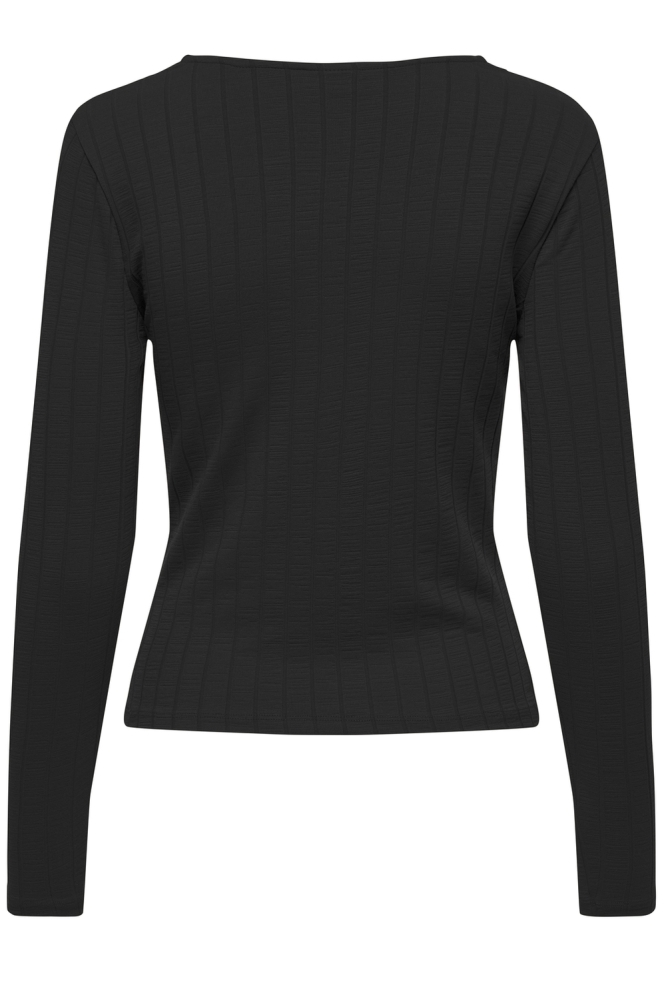JDYTIPPA L/S KNOT TOP JRS 15338874 BLACK
